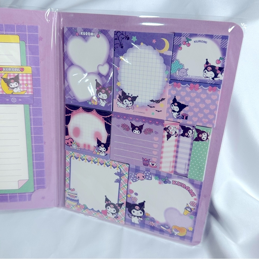 Sanrio KUROMI Self-Stick Notes Stationary Book - Picture 5 of 8